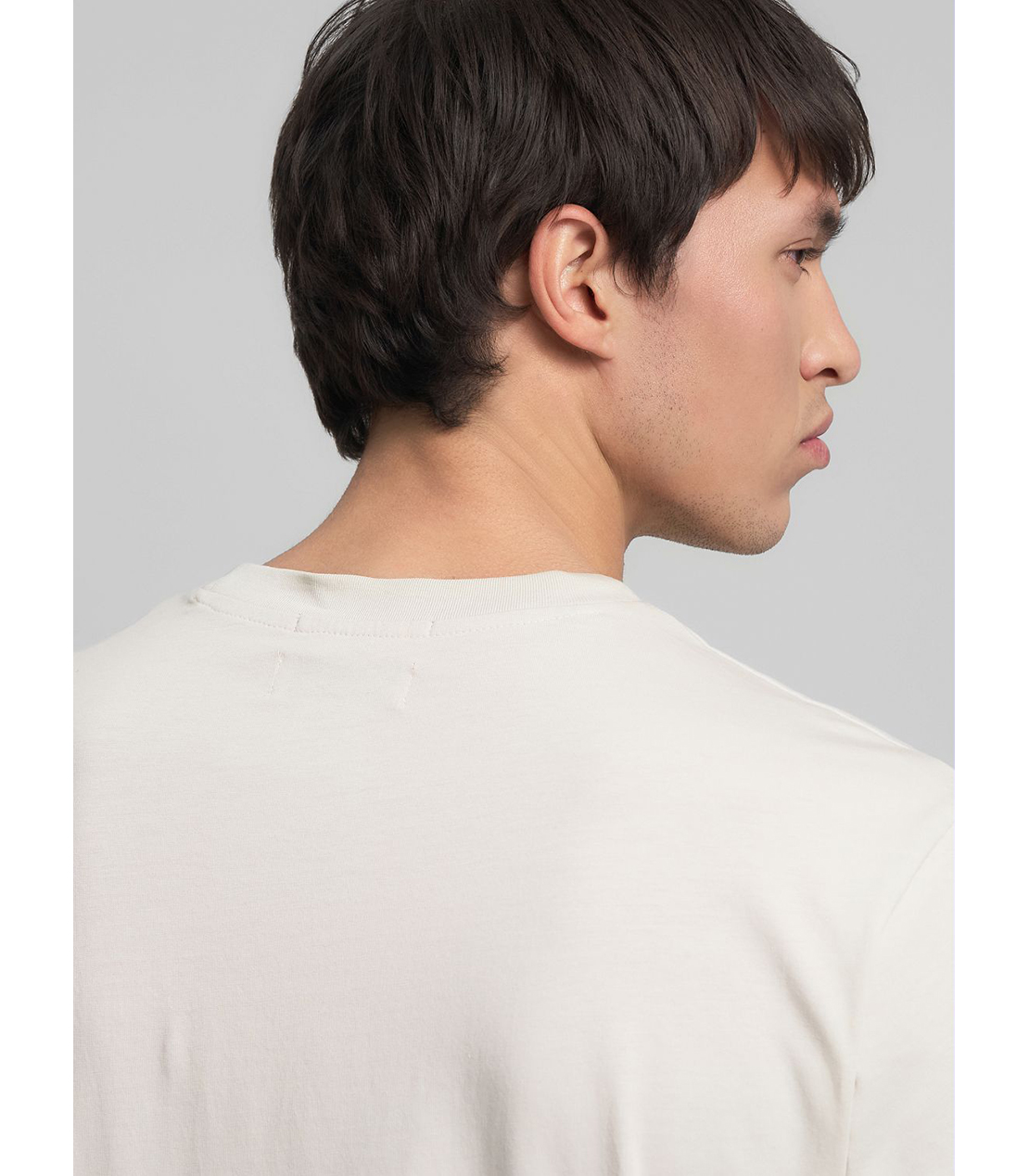 レギュラーフィット オーガニックコットンジャージー プリント Tシャツ 詳細画像 アイスグレー 7